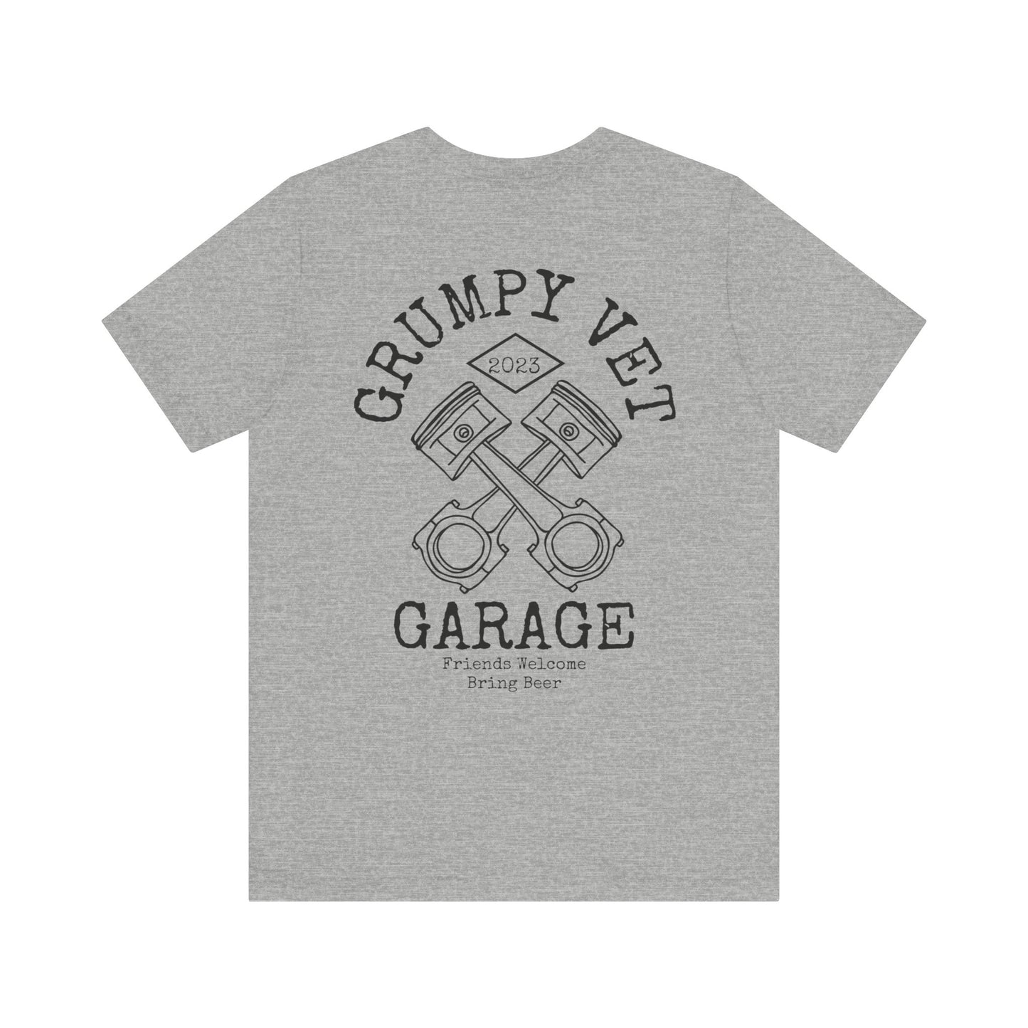 Grumpy Vet Garage Pistons Short Sleeve Tee
