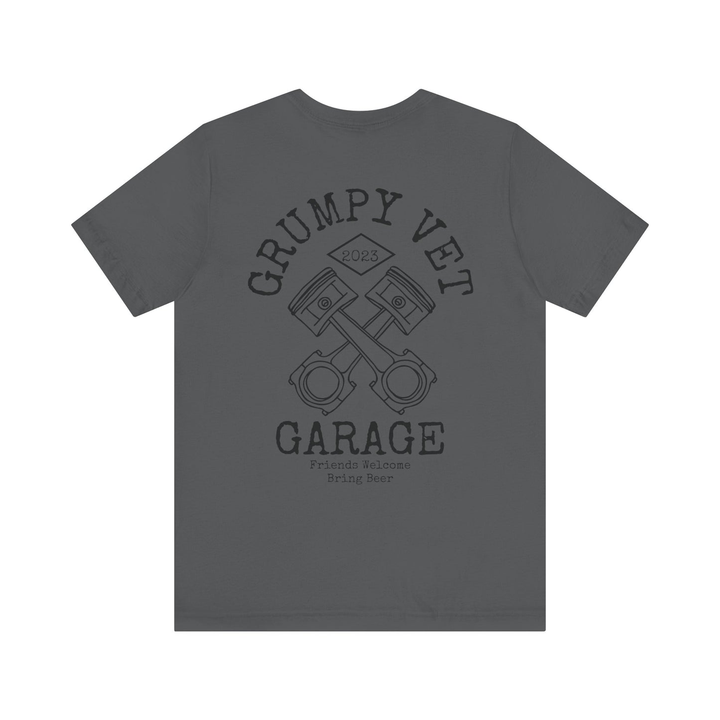 Grumpy Vet Garage Pistons Short Sleeve Tee