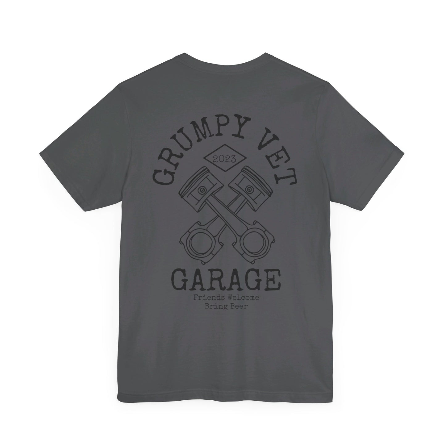 Grumpy Vet Garage Pistons Short Sleeve Tee